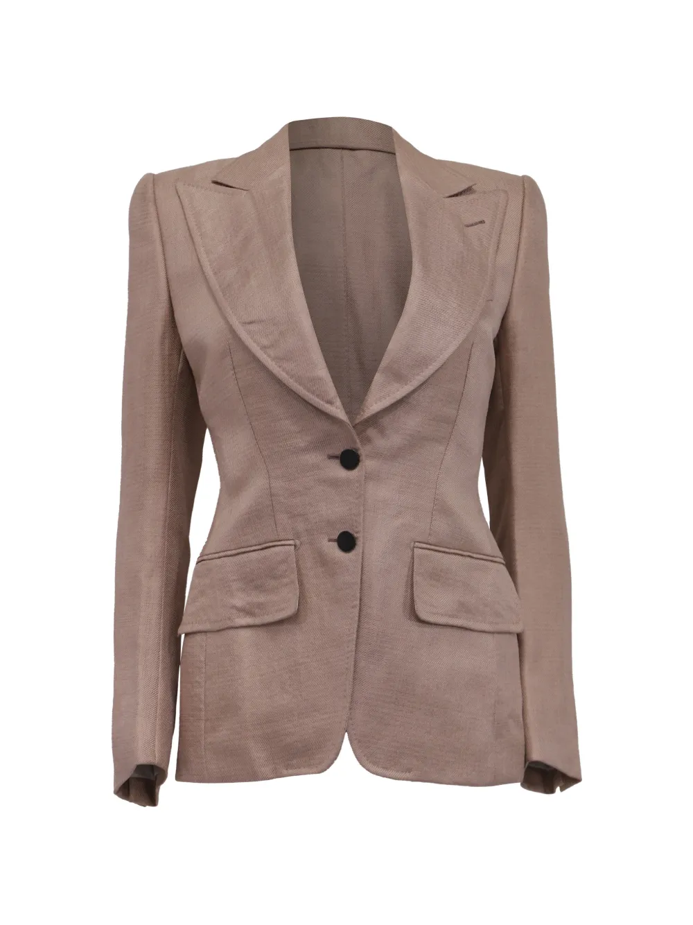 Pre-owned Tom Ford Single-breasted Blazer In Neutral
