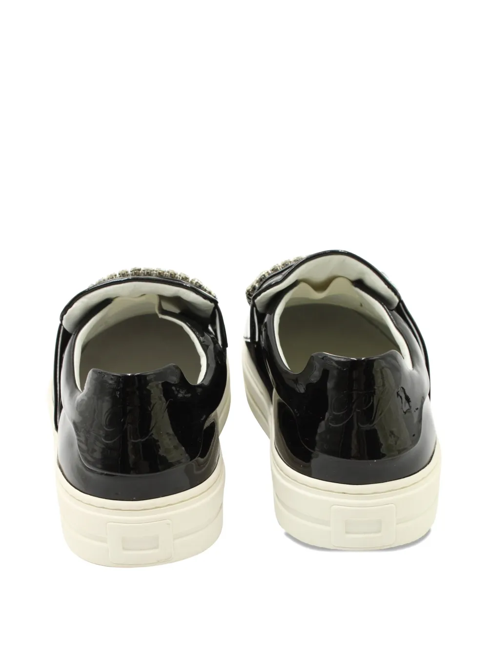 Roger Vivier Vintage crystal-embellished sneakers - Zwart