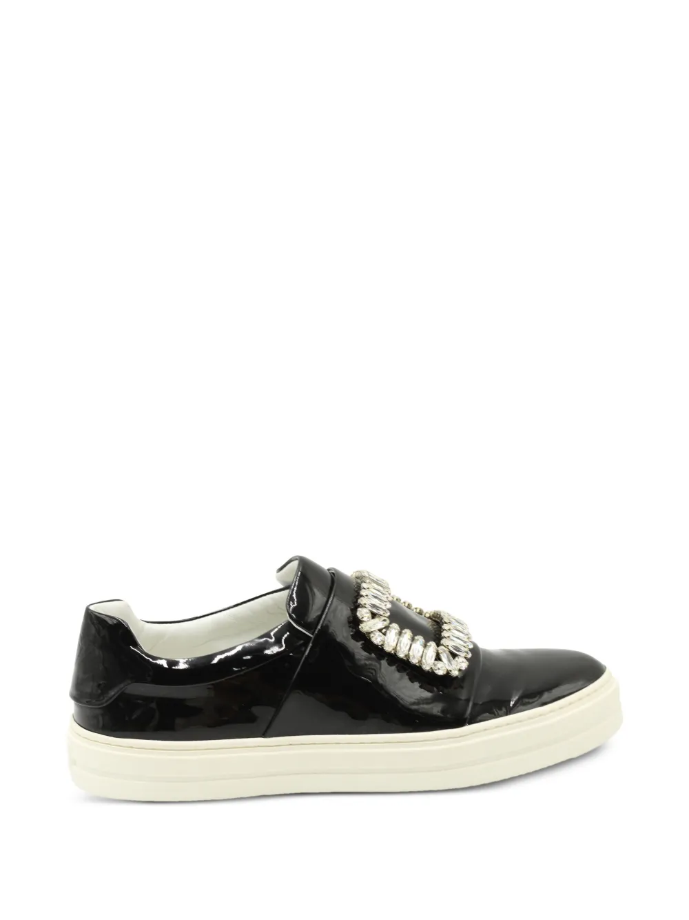 Roger Vivier Vintage crystal-embellished sneakers - Schwarz