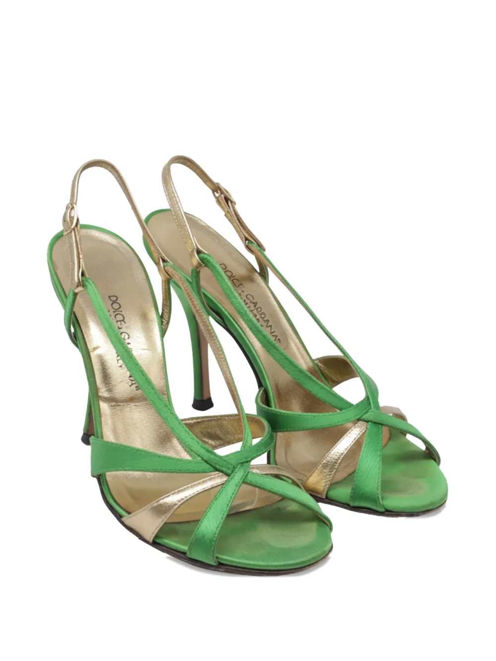 Dolce & Gabbana Pre-Owned strappy heeled sandals - Groen