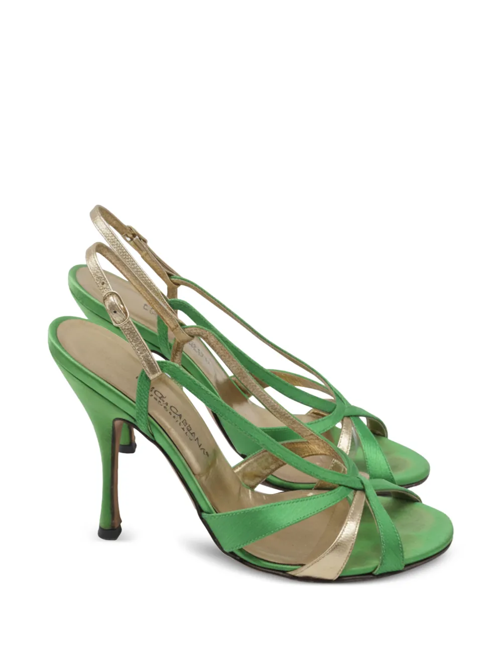 Dolce & Gabbana Pre-Owned strappy heeled sandals - Verde