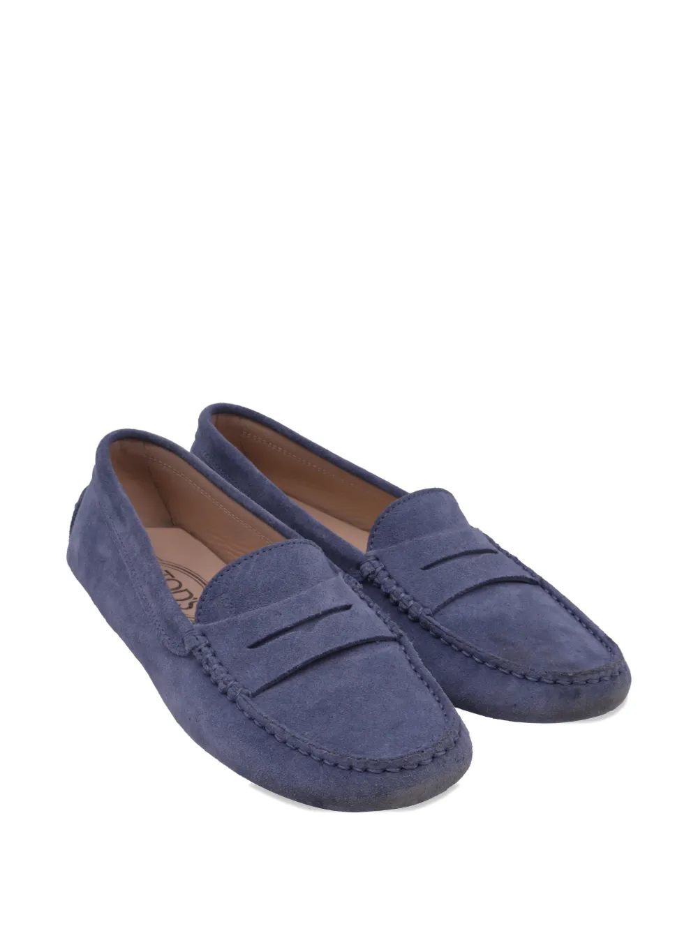 Tod's Vintage Gommino suede loafers - Blauw