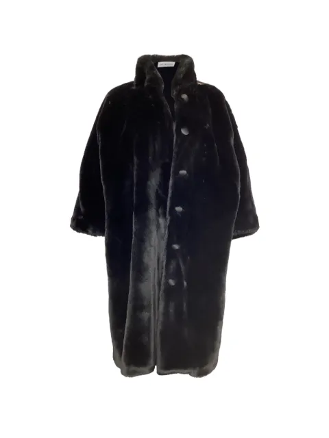 Balenciaga Pre-Owned faux-fur button coat