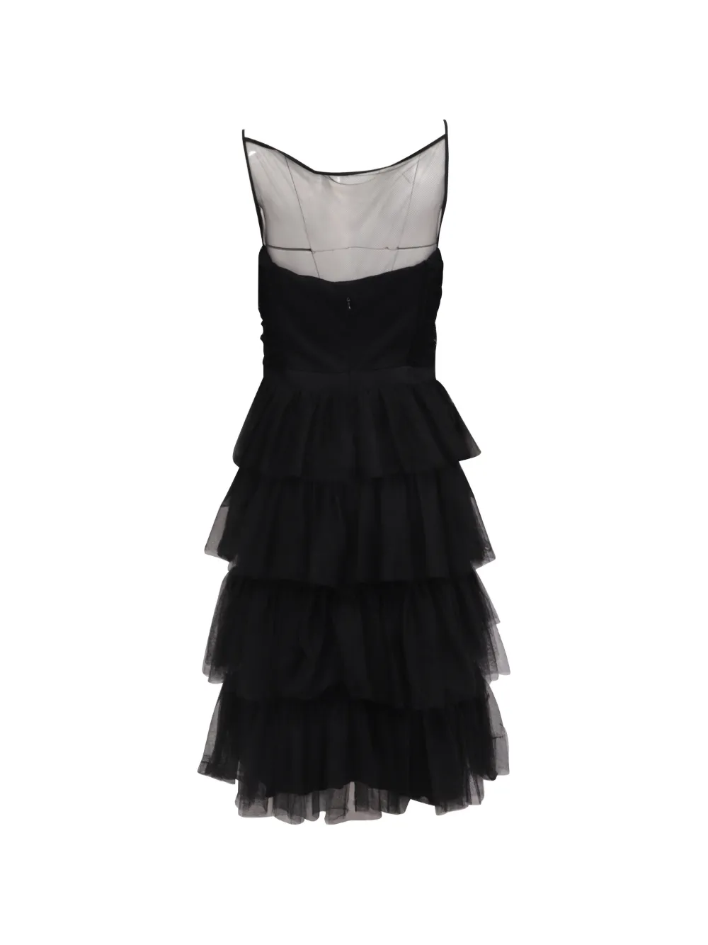 Givenchy Pre-Owned V-neck tiered mini dress - Zwart