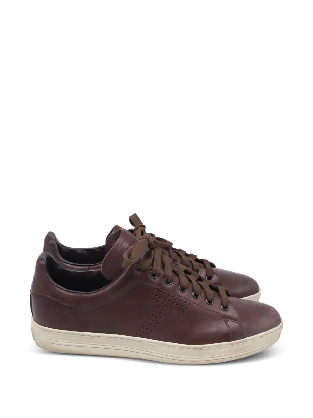 Tom Ford Vintage Warwick perforated leather sneakers - Rot