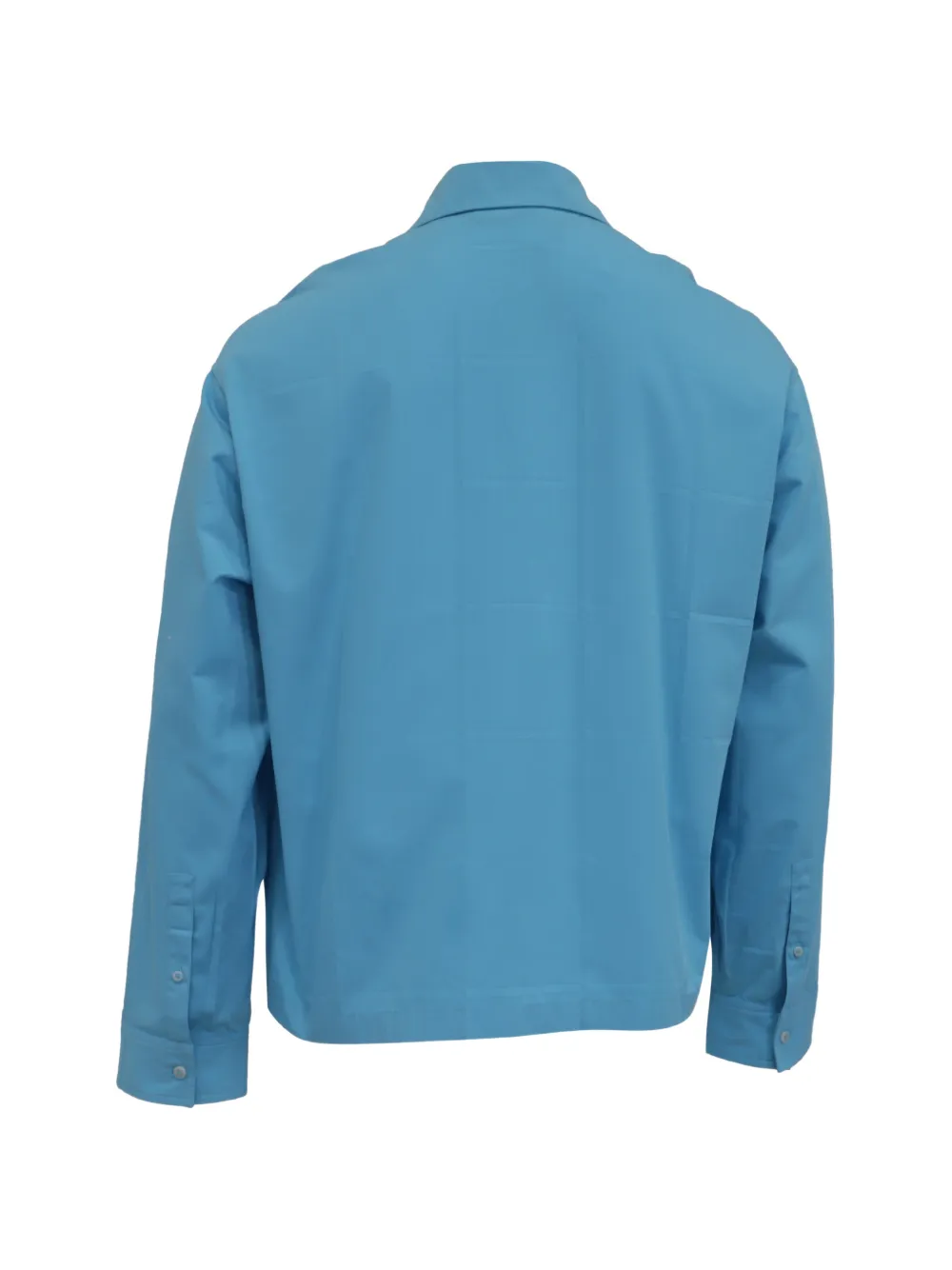 Jacquemus Pre-Owned La Casa button-down Cropped Shirt | Blue