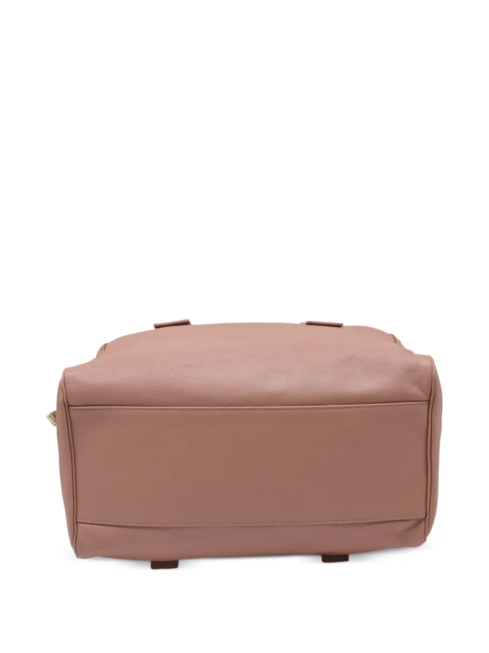 top-handle leather tote bag