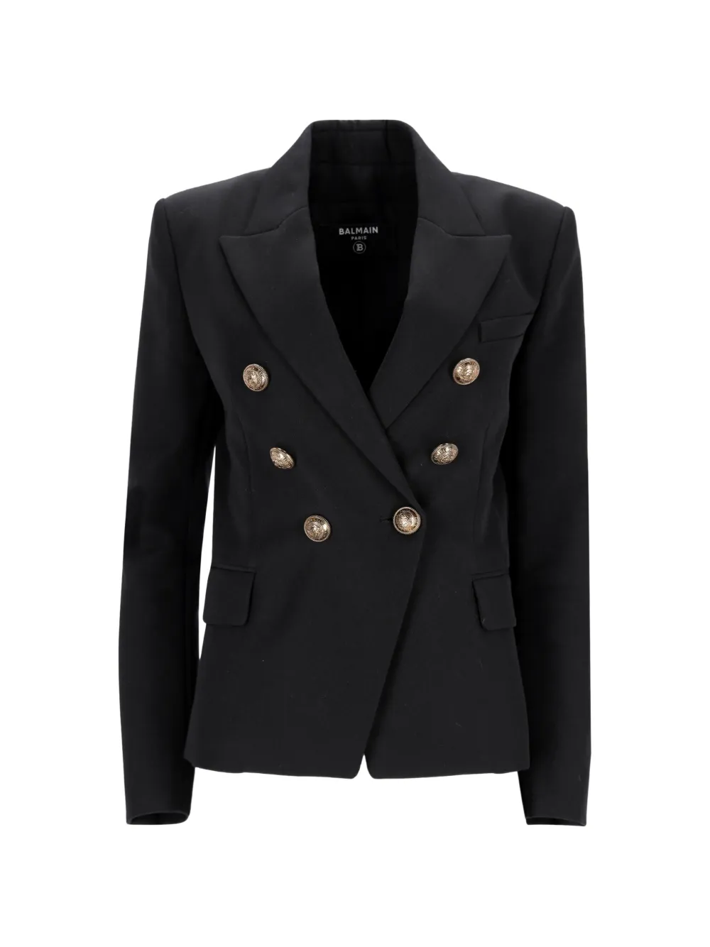 Balmain Pre-Owned double-breasted medallion blazer - Nero