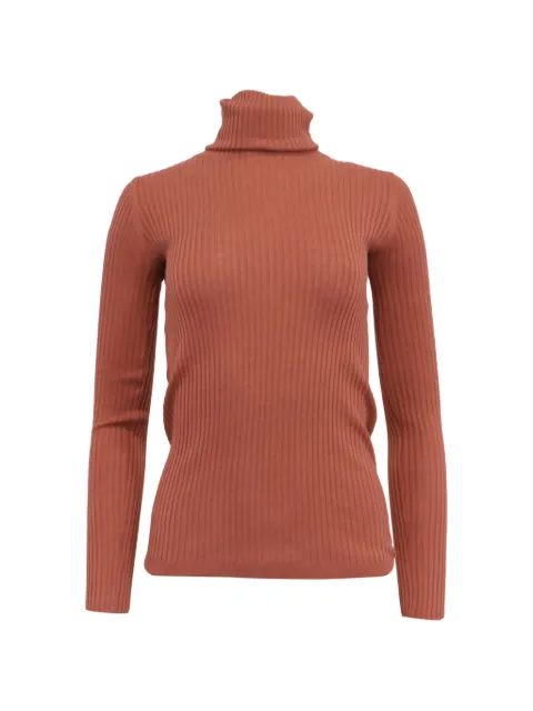 Theory ribbed rolled-neck sweater