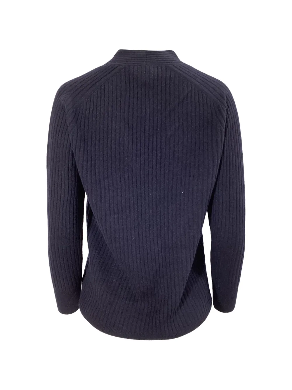  Iris & Ink V-neck Ribbed Sweater - Blue 