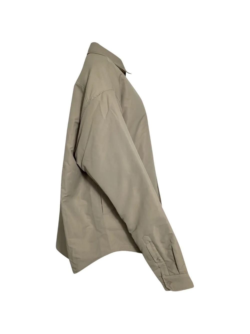 Padded Button-Up Overshirt