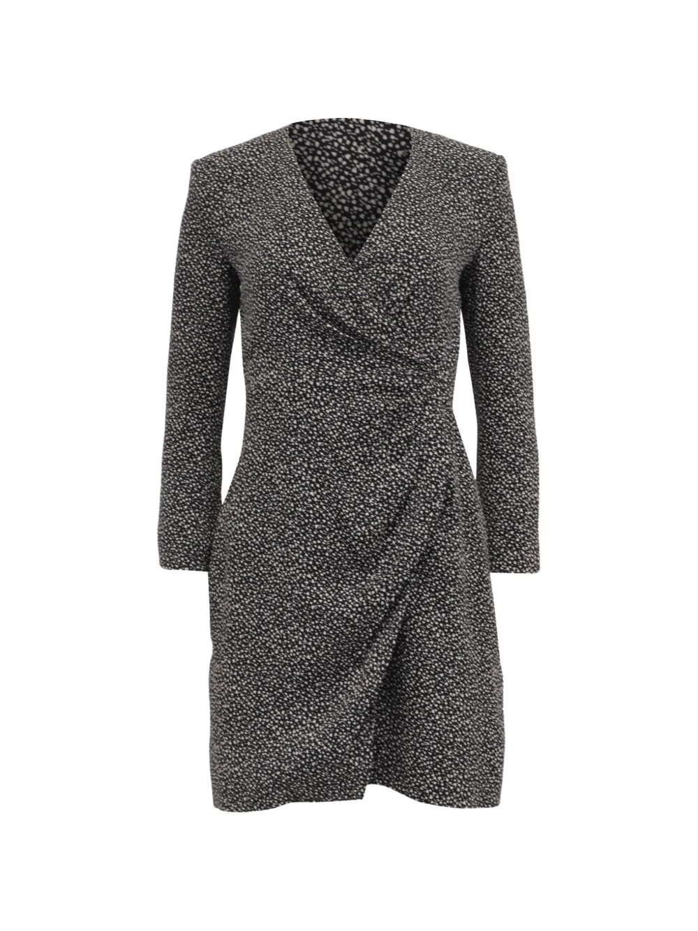 Saint Laurent Pre-Owned polka-dot long-sleeve dress - Nero