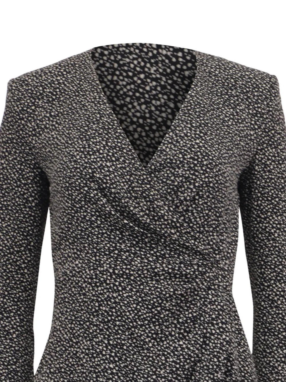 Polka-Dot Long-Sleeve Dress