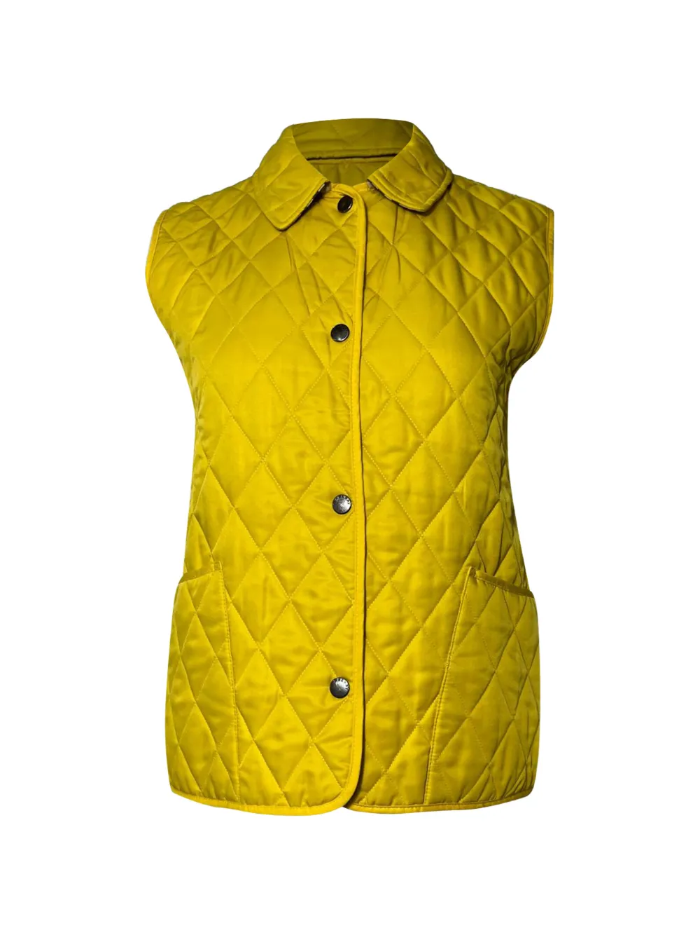 Burberry Pre-Owned quilted button vest - Giallo