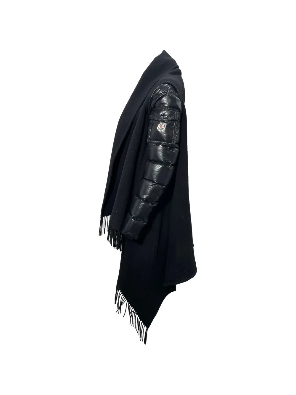 Sleeve Fringe Cape Coat
