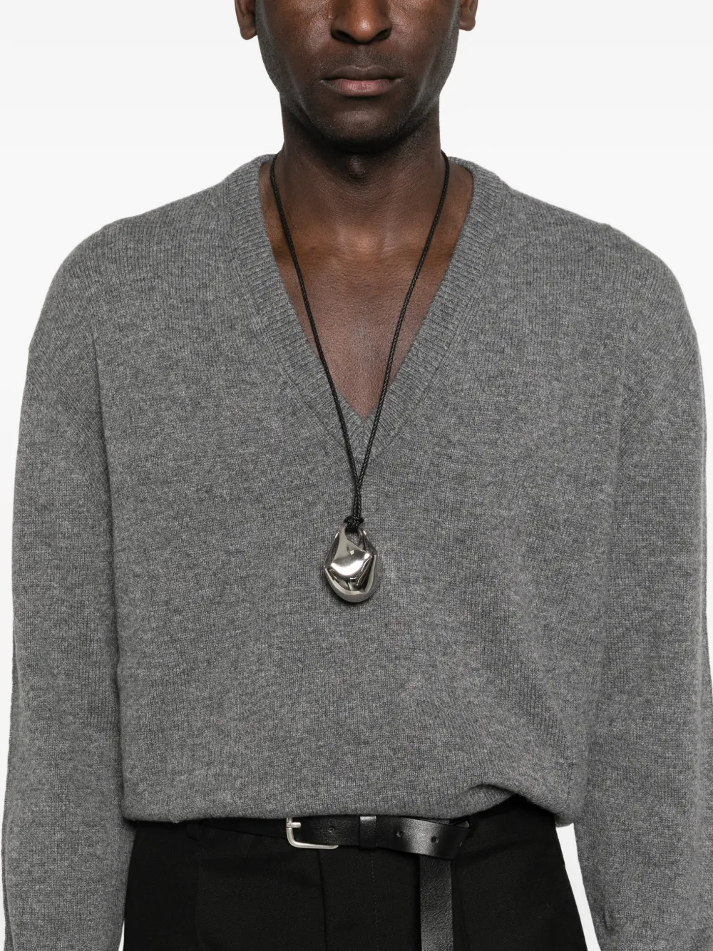 Jil Sander Trui met V-hals Grijs