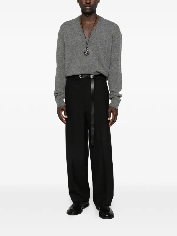 Jil Sander Vネック セーター | グレー | FARFETCH JP
