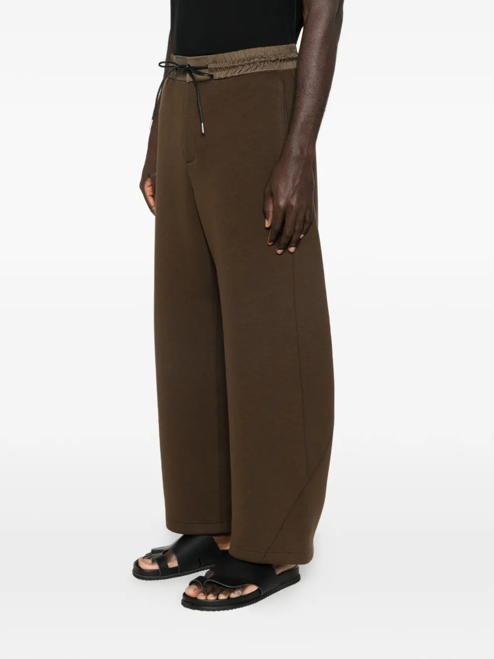 sacai Broek met trekkoord Bruin
