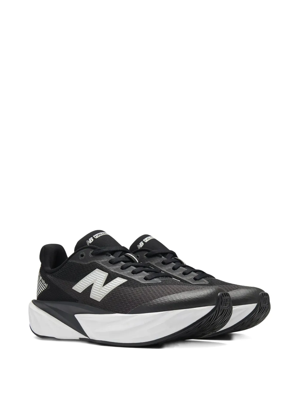 New Balance Kids FuelCell Rebellace-up logo sneakers - Nero