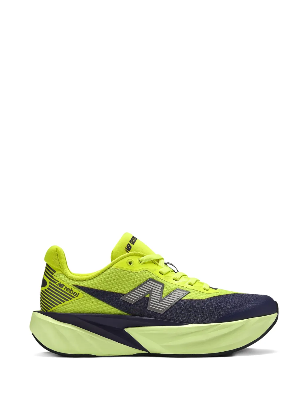 New Balance Kids logo low-top sneakers - Groen