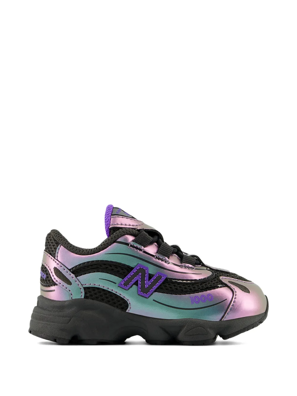New Balance Kids 1000 sneakers met bungee-veters Paars