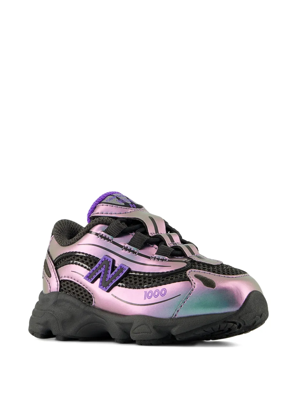 New Balance Kids 1000 sneakers met bungee-veters Paars