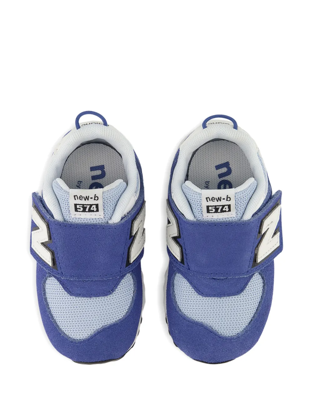 New Balance Kids 574 sneakers met klittenband Blauw