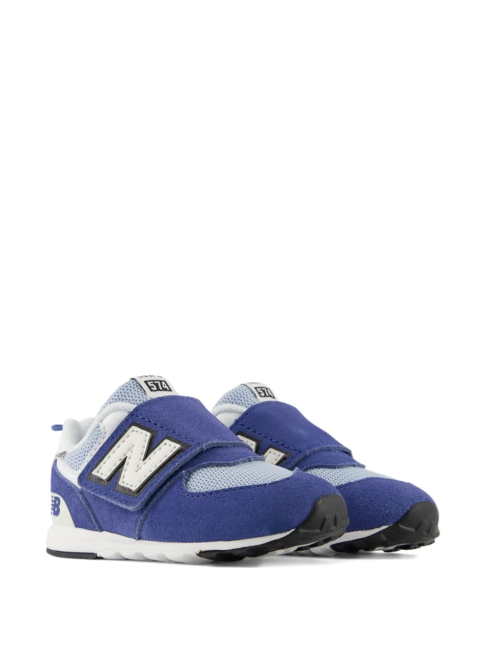 New Balance Kids 574 sneakers met klittenband Blauw