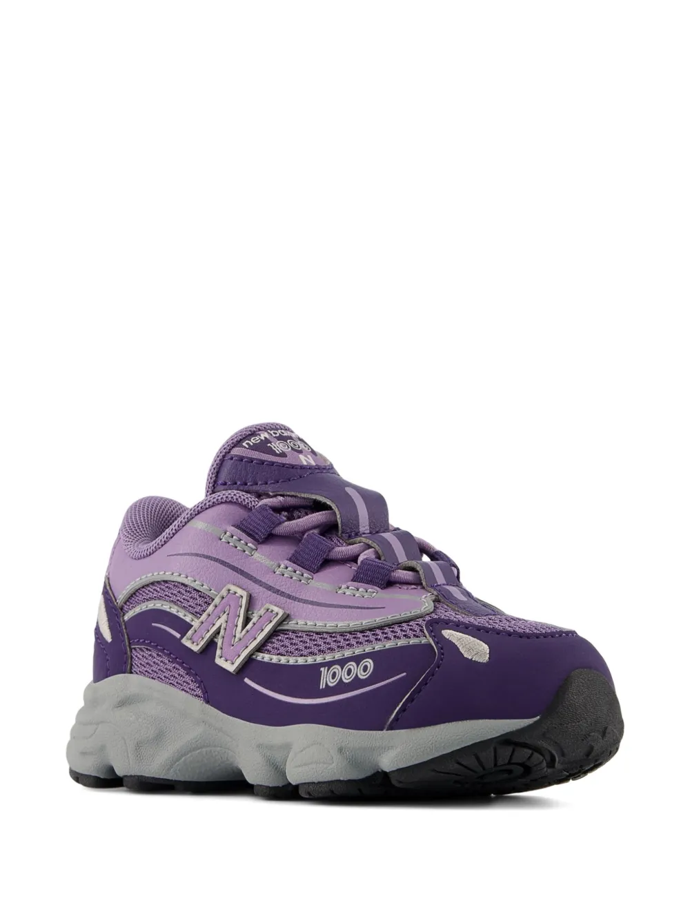 New Balance Kids 1000 bungee-lace sneakers Paars
