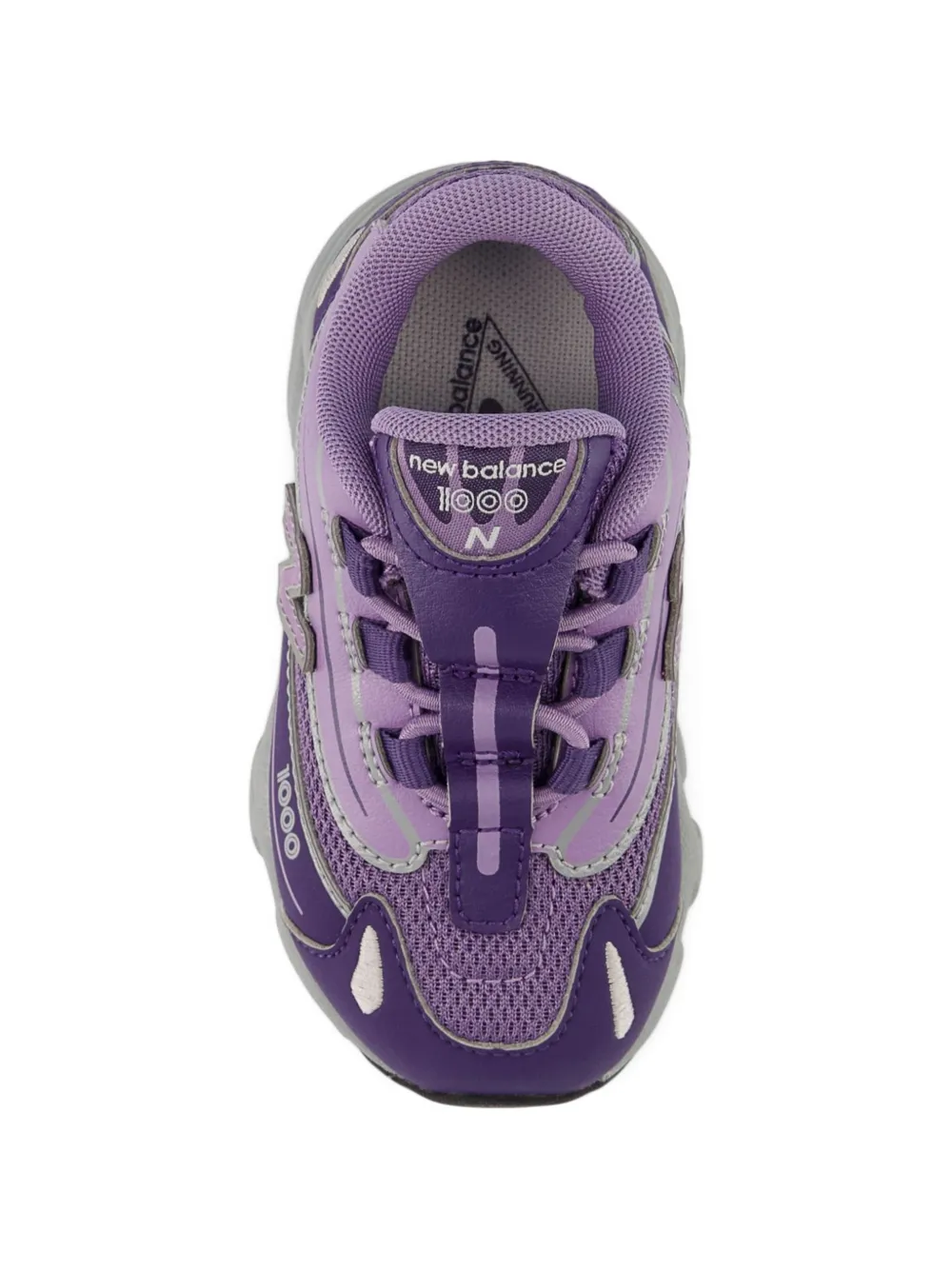 New Balance Kids 1000 bungee-lace sneakers Paars