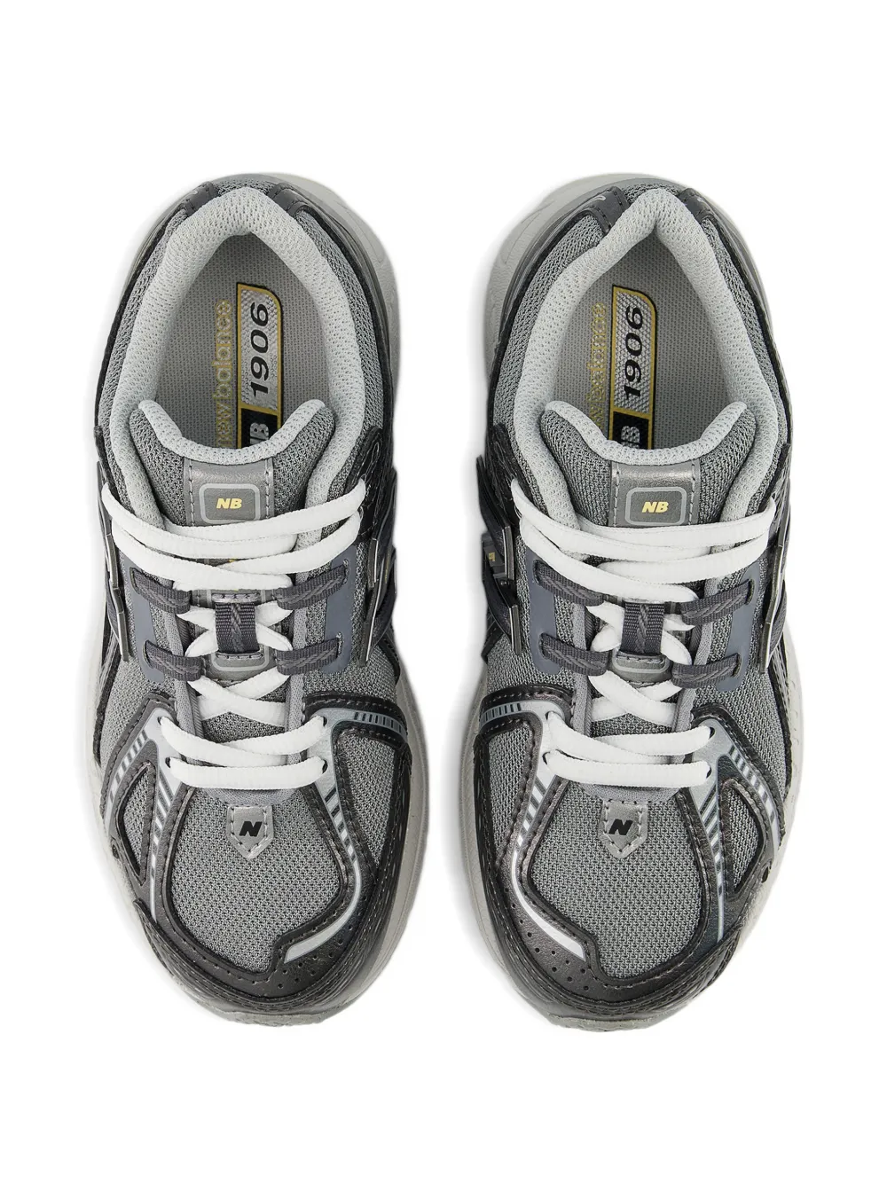 New Balance Kids 1906 sneakers met metallic-effect Grijs