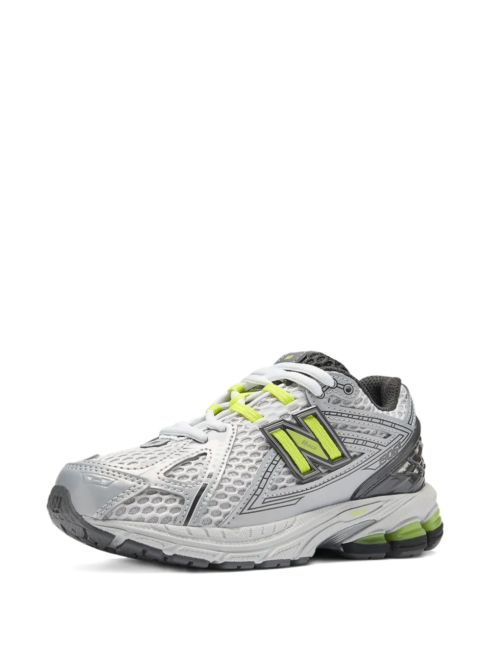 New Balance Kids 1906 metallic-effect sneakers Grijs