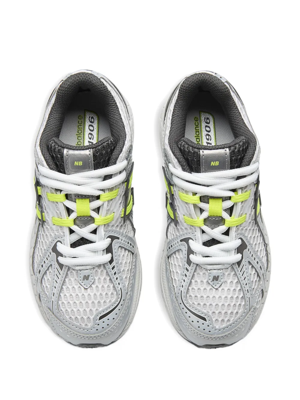 New Balance Kids 1906 metallic-effect sneakers Grijs
