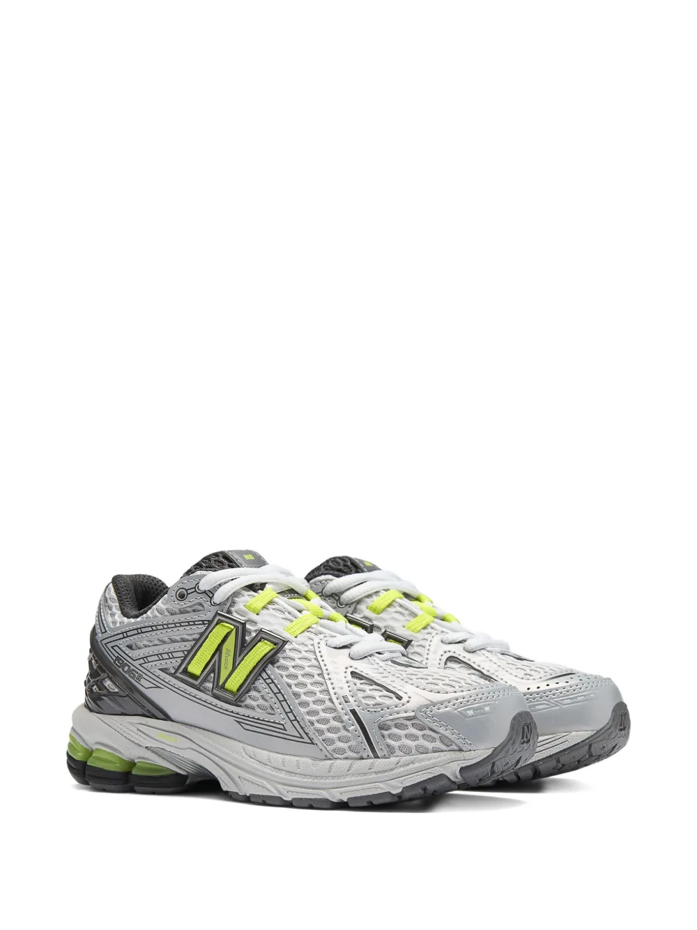 New Balance Kids 1906 metallic-effect sneakers Grijs