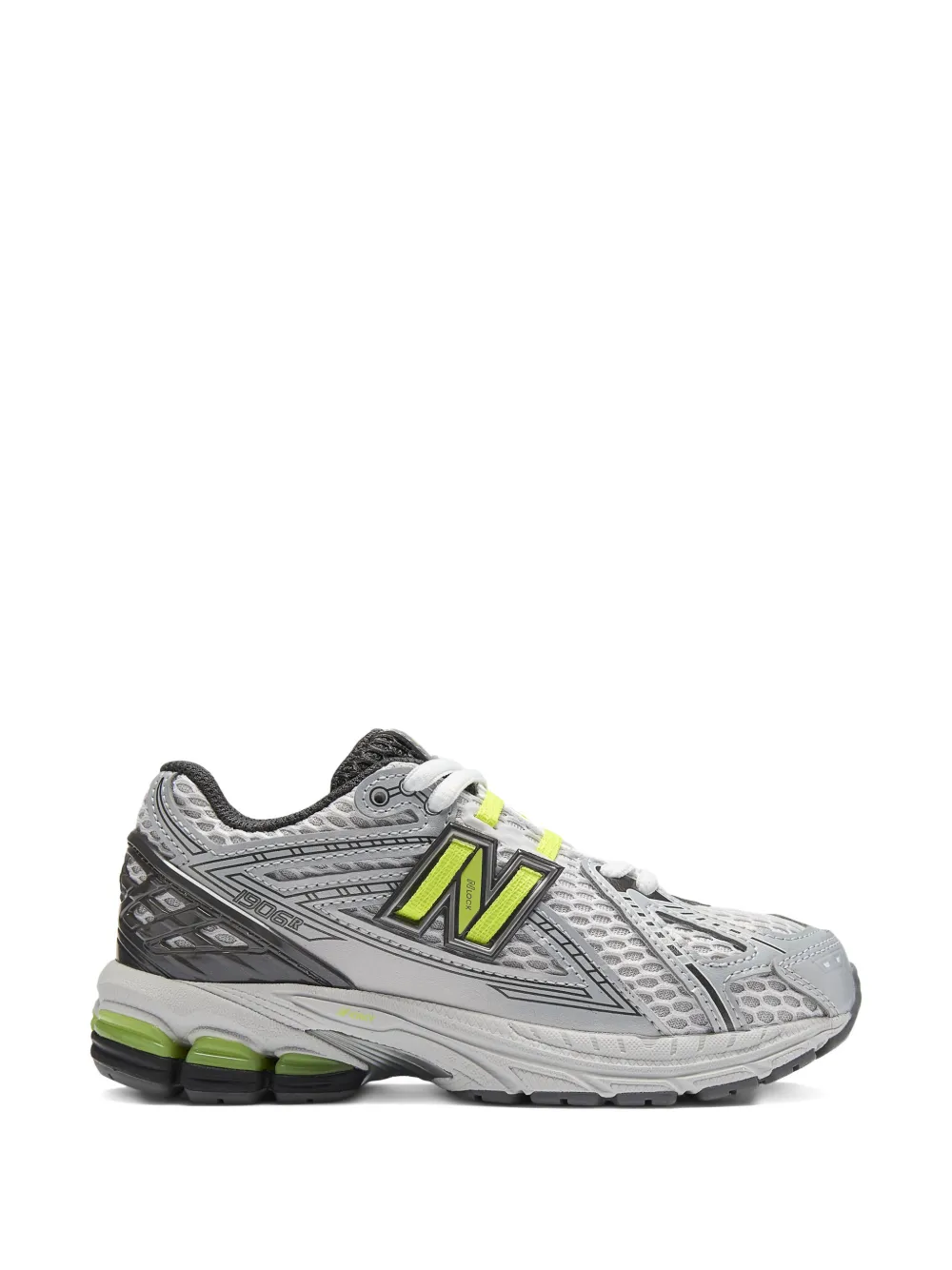 New Balance Kids 1906 metallic-effect sneakers Grijs
