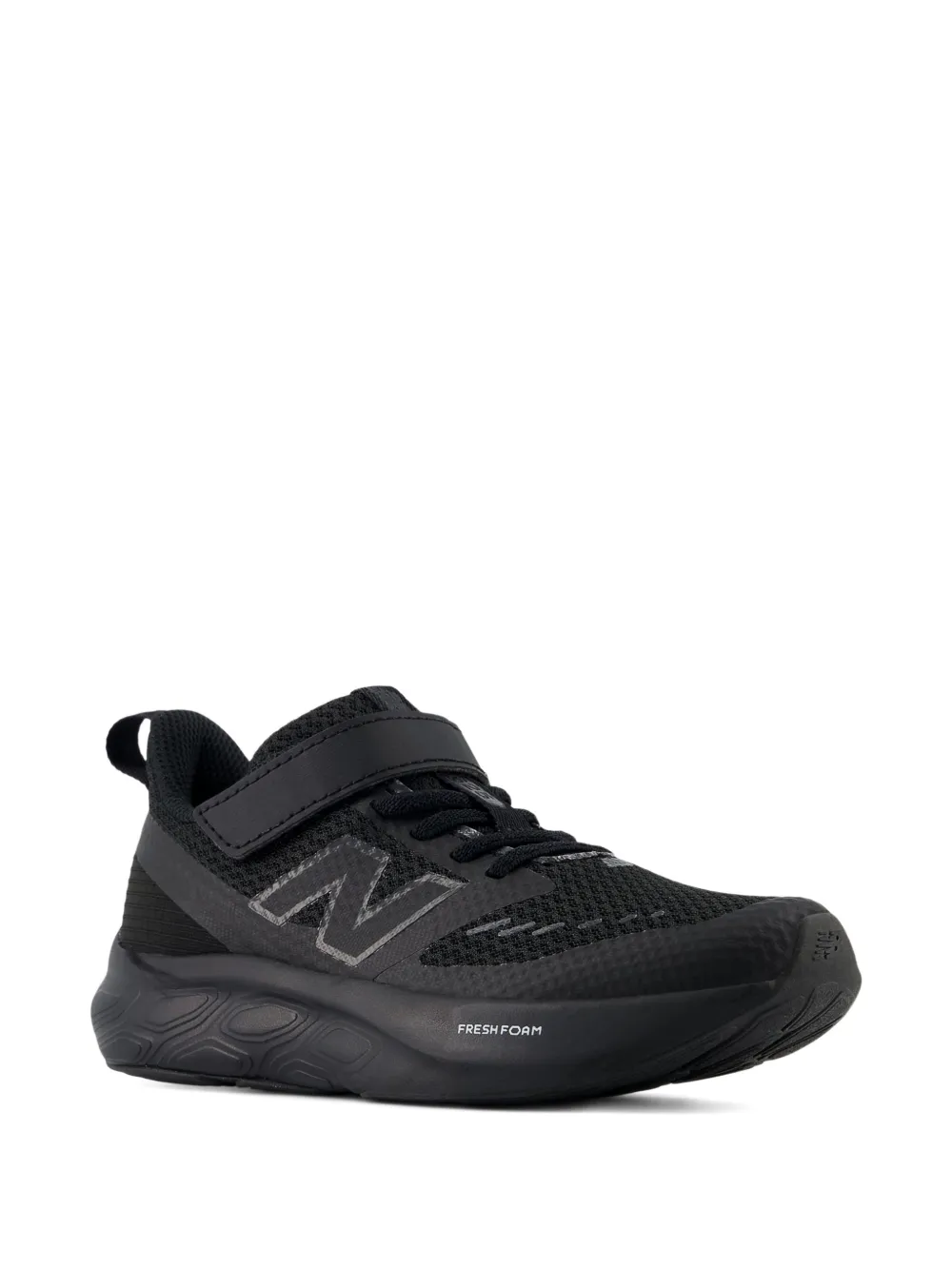 New Balance Kids touch-strap lace-up sneakers - Nero
