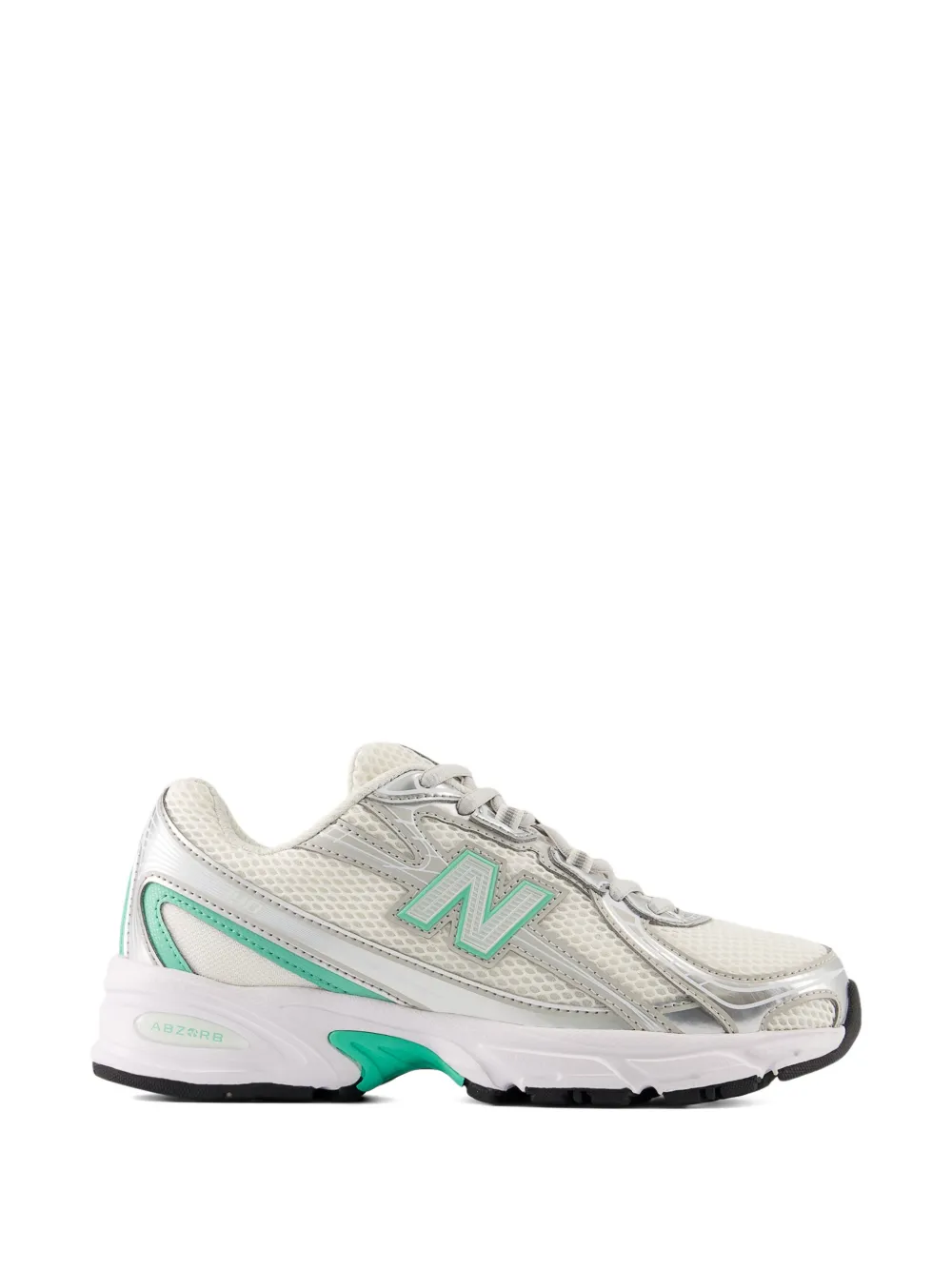 New Balance Kids 740 lace metallic sneaklers Wit