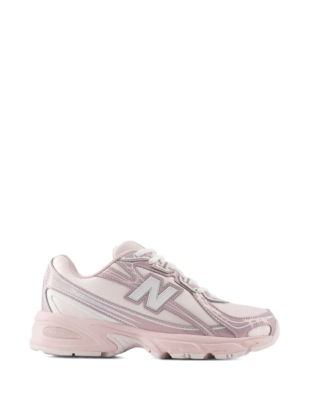 New Balance Kids 740 lace mesh overlay sneakers Roze