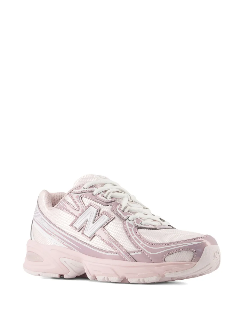 New Balance Kids 740 lace mesh overlay sneakers Roze