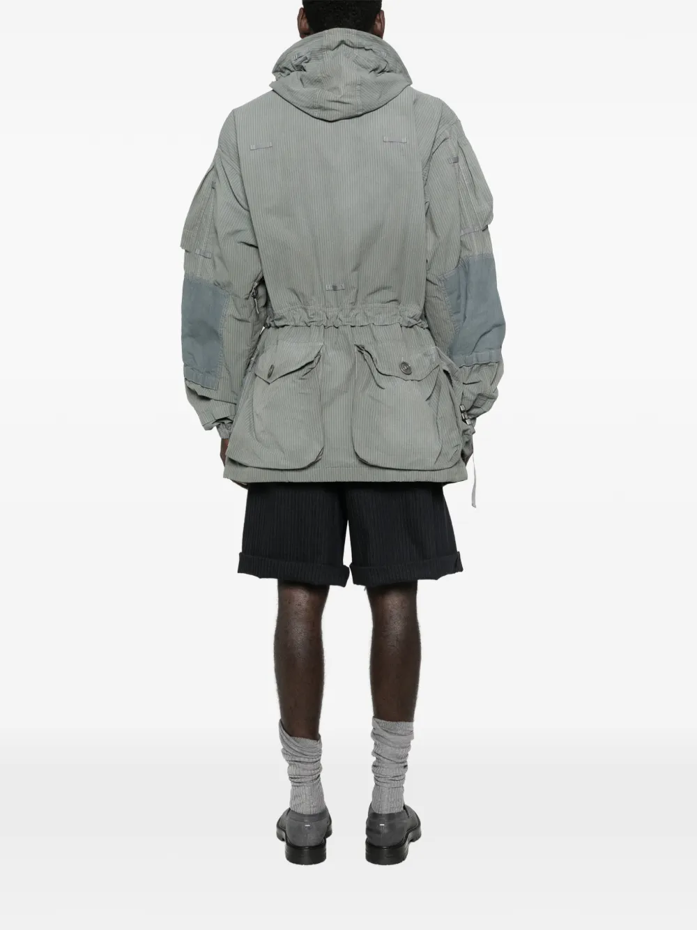 Maison Margiela Regenjas met meerdere zakken Grijs