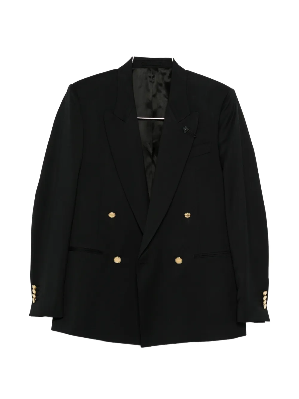 Lardini double-breasted blazer - Nero