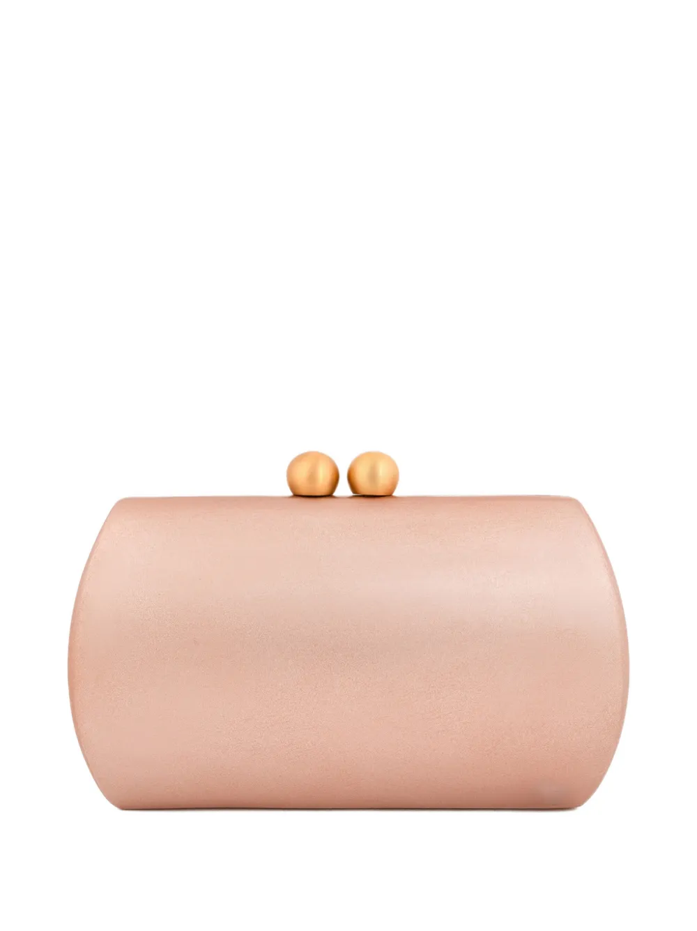 Gemy Maalouf hard-shell wooden clutch bag - Roze