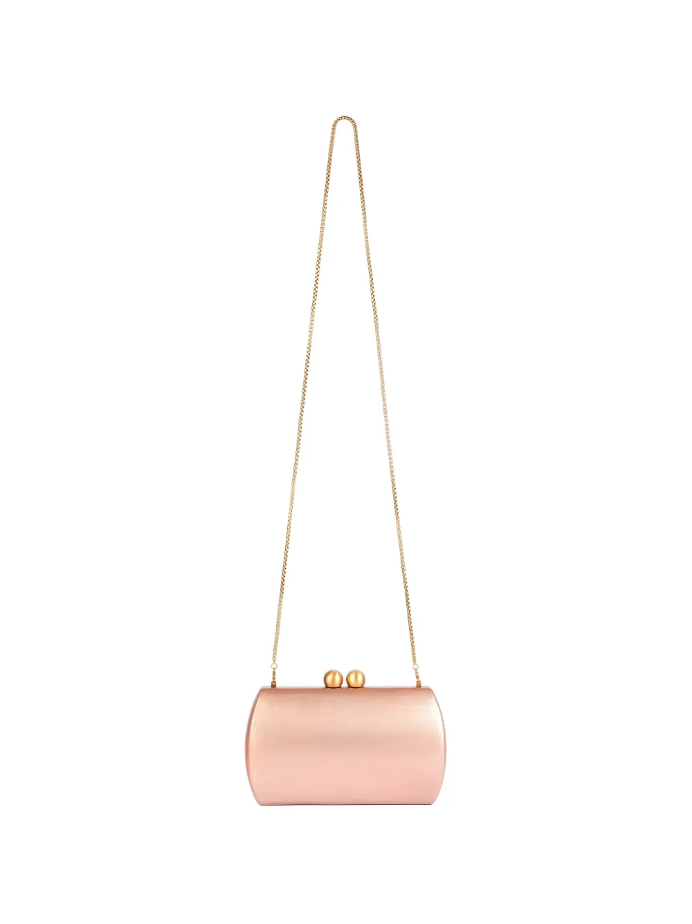 Gemy Maalouf hard-shell wooden clutch bag - Rosa