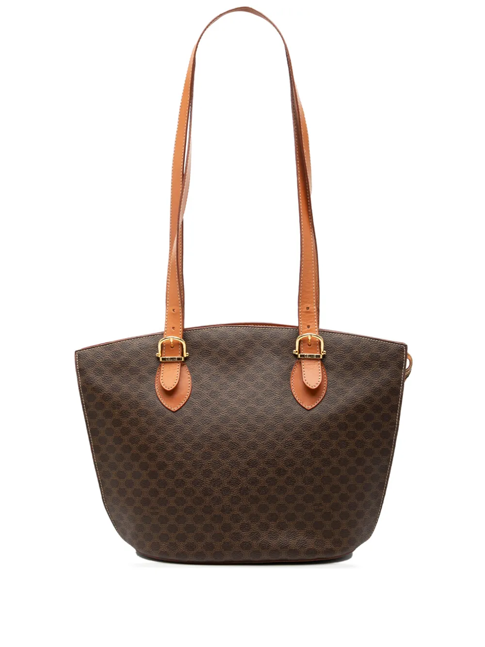 Celine Pre-Owned 1999 Macadam Coated Canvas shoulder bag - Marrone