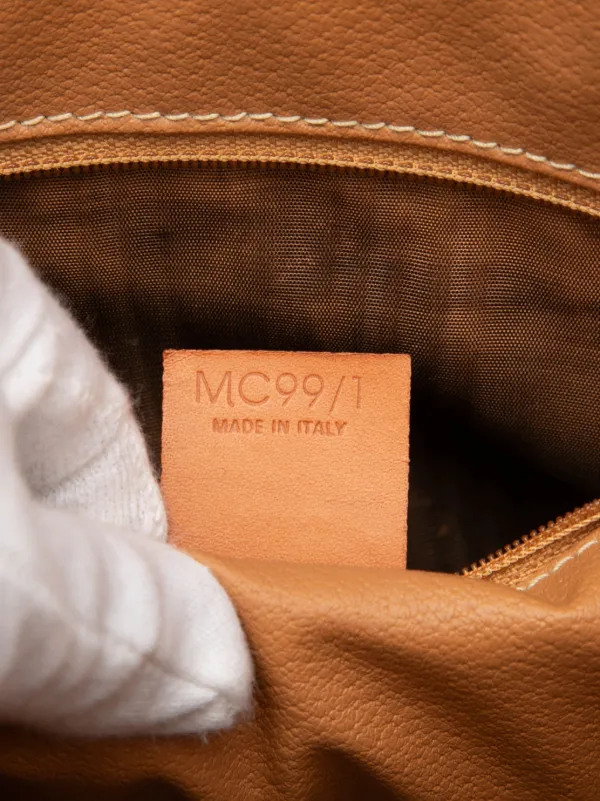 Celine Pre-Owned 1999 Macadam Coated Canvas Shoulder Bag | Brown