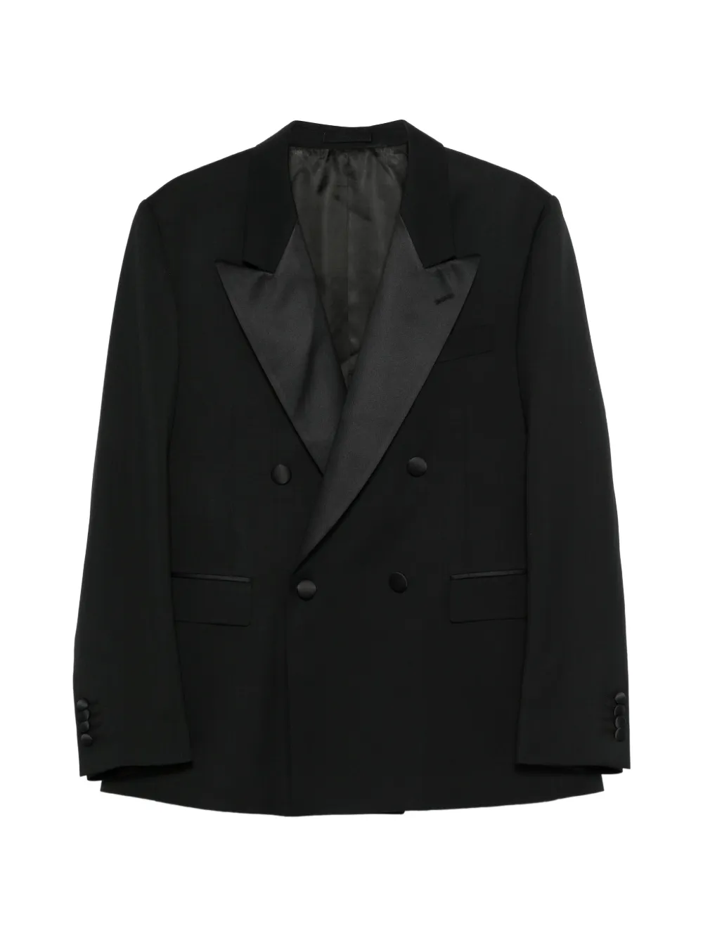 Lardini double-breasted shawl-lapel suit - Nero
