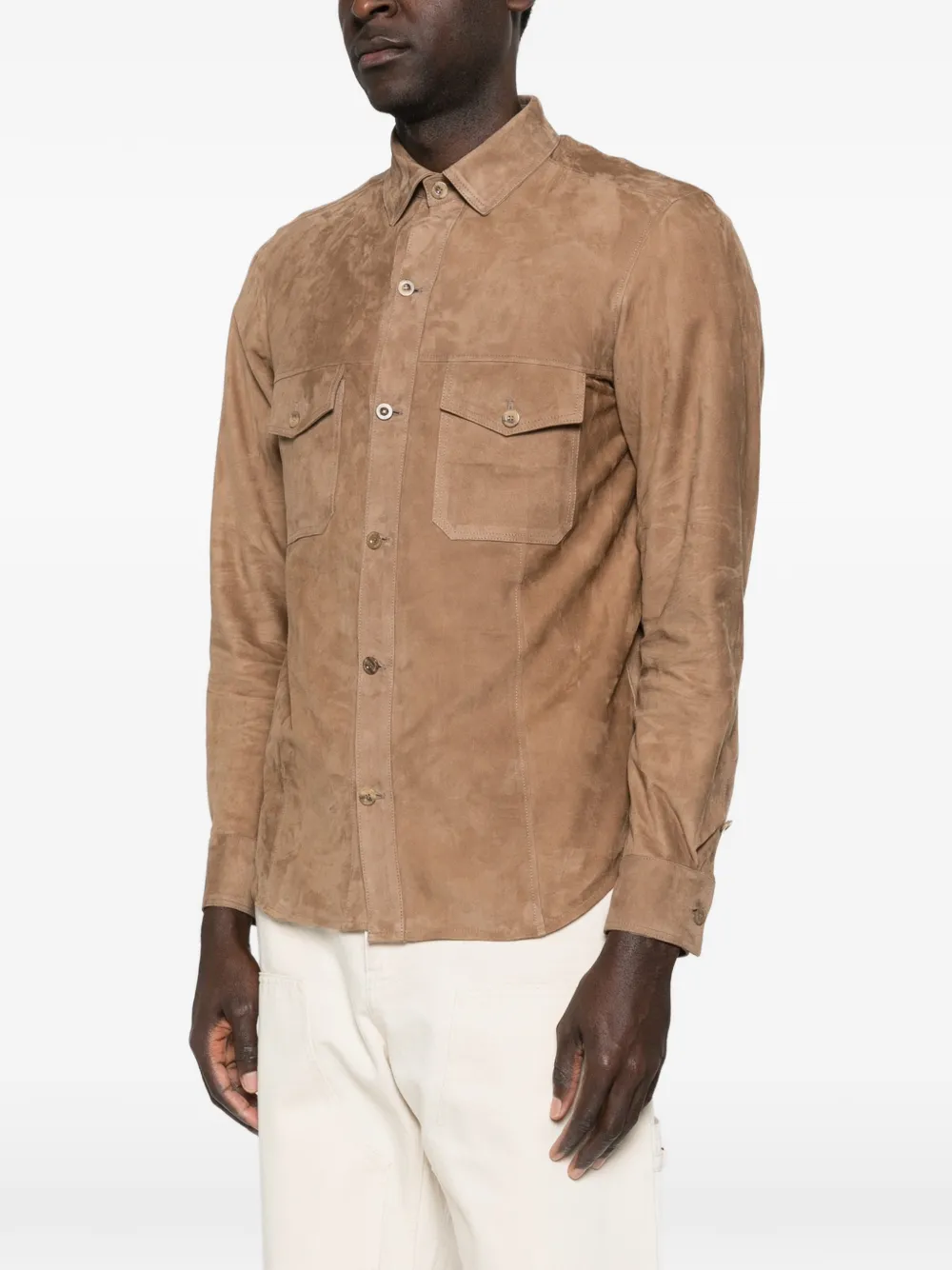  Rifugio Buttoned Pocket Shirt - Brown 