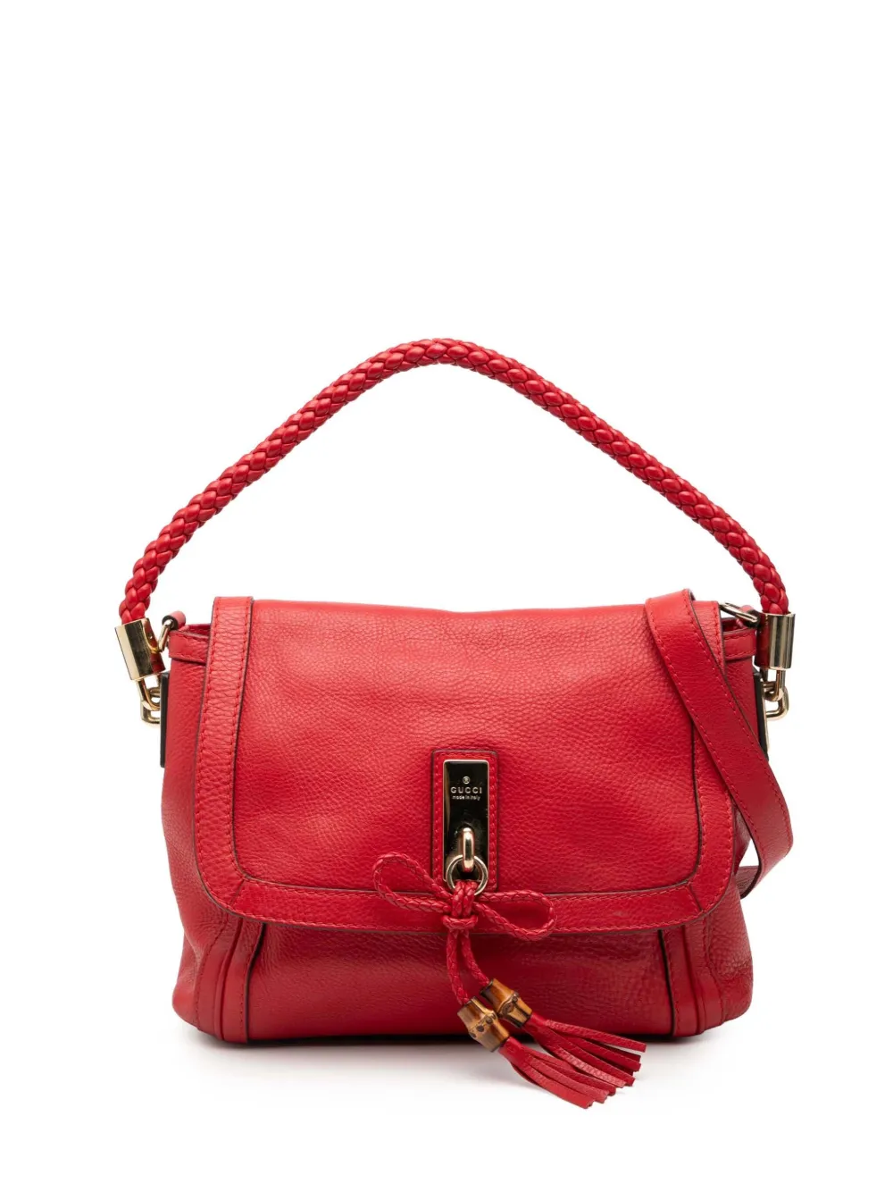 Gucci Pre-Owned 2000-2015 Leather Bella satchel - Rosso