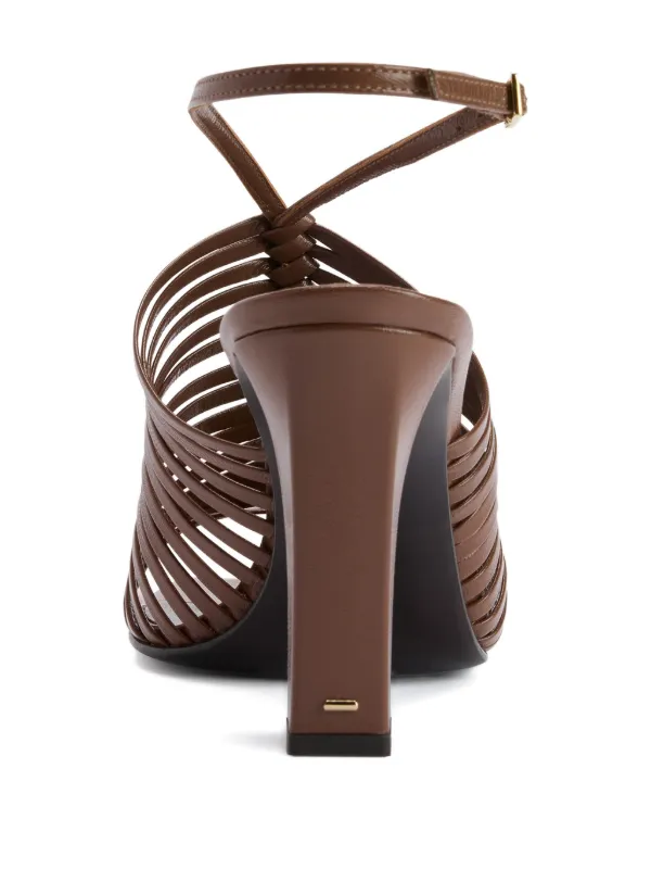 Giuseppe Zanotti Jane square-toe Sandals | Brown | FARFETCH