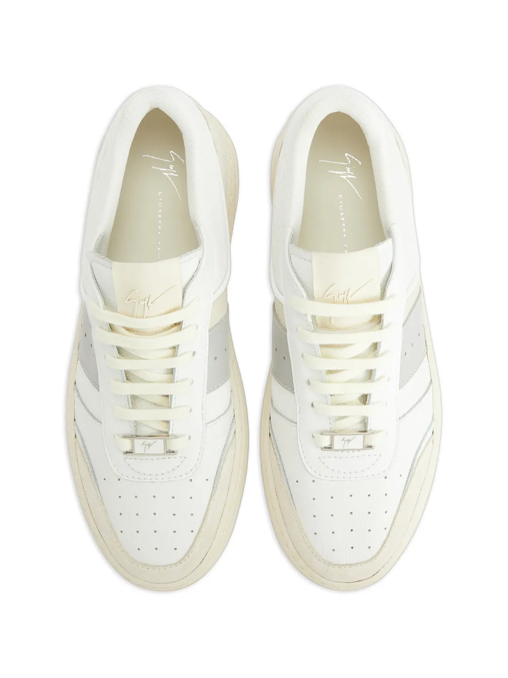 Giuseppe Zanotti Sneakers met colourblocking Wit